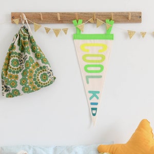 Cool Kid pennant flag Nursery wall decor Kids room decor
