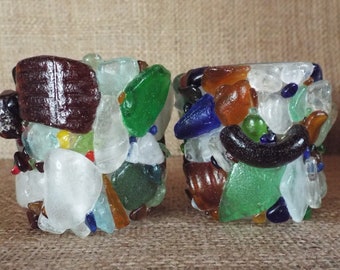 Seaglass Crafted Votives #37