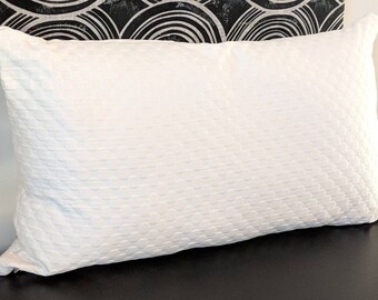 Black And White Pillow Cover Fits 14x26 Insert Etsy