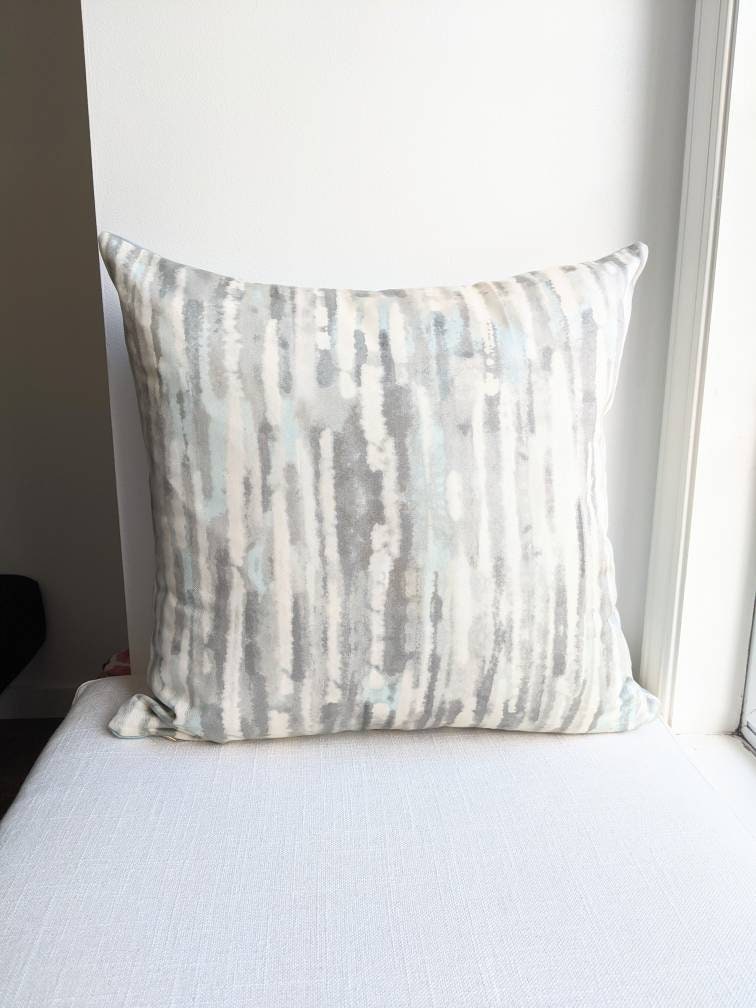 Light Blue and Grey Pillow Cover. Sky Blue and Gray on a Etsy Canada