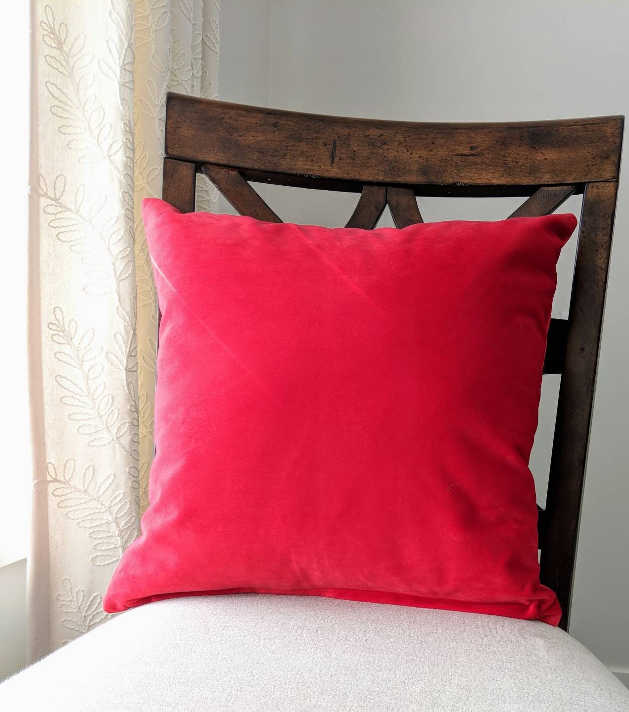 deep red cushions