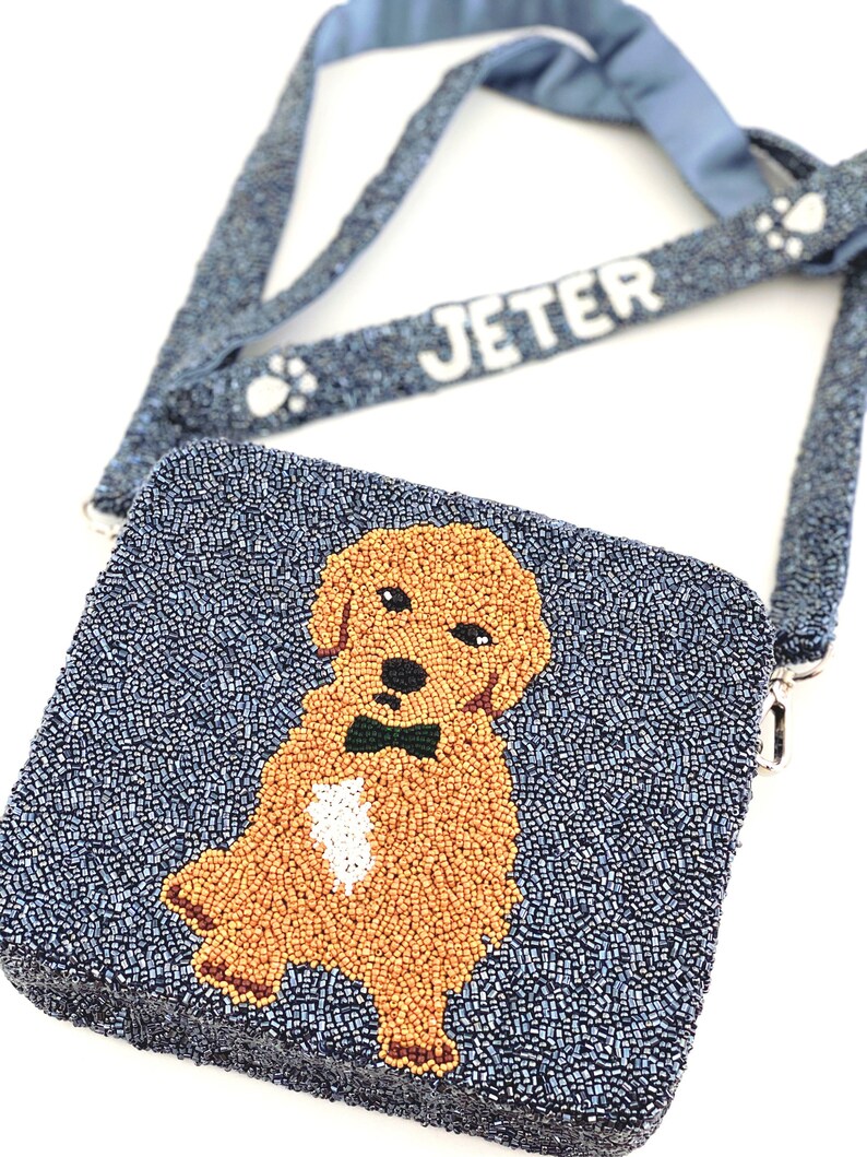 Custom Beaded Crossbody Bag Etsy