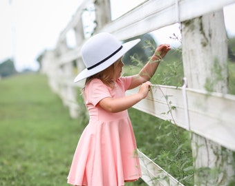 Twirl Dress, EasTer DRess, scoop back, GIrl's PInk, SUmmer, SHOrt SLeeve, Circle SKirt, hAndmade, SIster Set, BAby GIrl