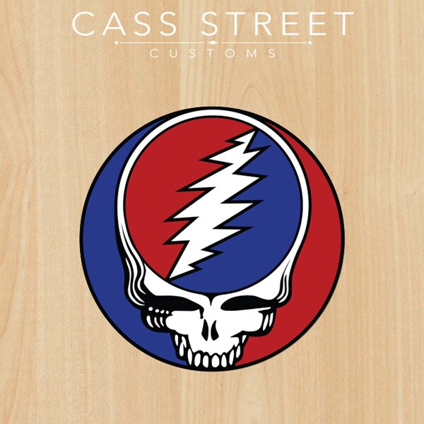 Grateful Deal Steal Your Face Decal! UV Laminated - 2 Sizes Available! *FREE Shipping*