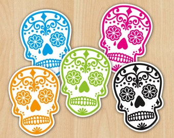 5" Sugar Skull Decal