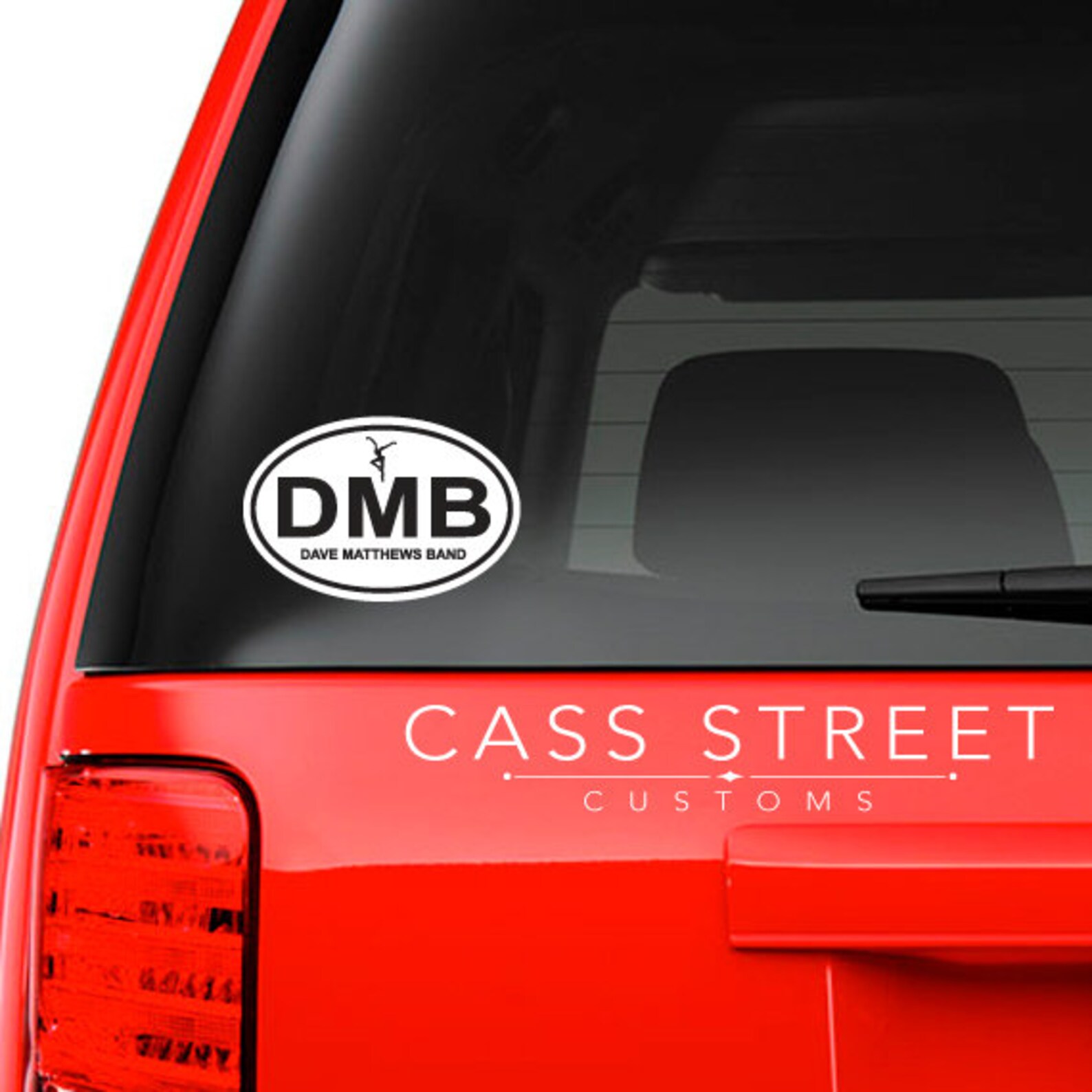 DMB Inspired Oval Vinyl Decal UV Laminated 3 Colors Etsy