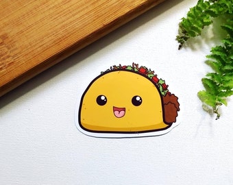 Taco Dienstag Kawaii Themen Taco Aufkleber für Handyhülle, Laptop, Skateboard Mexikanisches Essen Taco Sticker