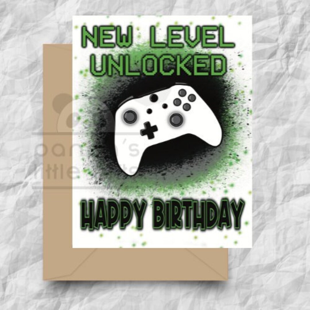 PRINTABLE Video Game Gift Card Holder - Video Gamer Birthday Card - Video  Game Computer Gamer Gift - Online Console Screen