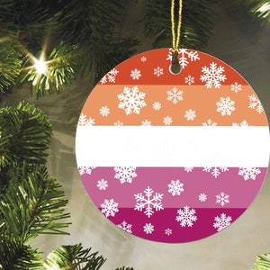LGBT CUSTOM FLAG Christmas Ornament Any Flag Asexual, Pansexual, Bisexual, Lesbian, Trans, Gay
