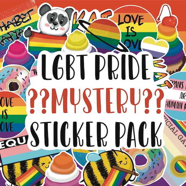 CHOOSE Your THEME LGBT Pride Mystery Sticker Pack