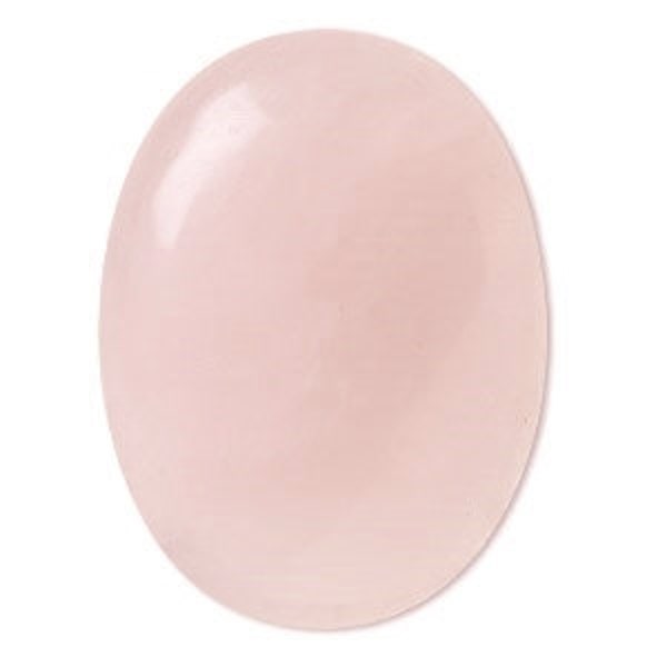 Pink Cabochon, Rose Quartz, Natural Quartz, B Grade, 40x30mm oval cab, 1 each, D345