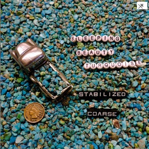 Crushed Turquoise, Sleeping Beauty Stabilized Turquoise #4 , Wood Inlay, Jewelry Inlay, Gift, Hand Crushed by Thegrindingshed