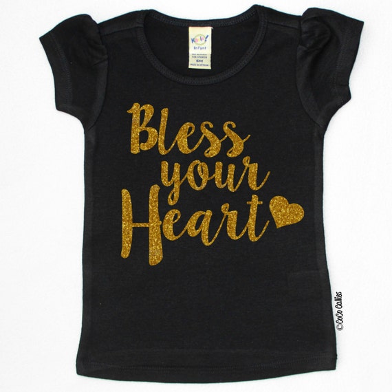 Items similar to Bless Your Heart Puff Sleeve TShirt Shirt Southern ...
