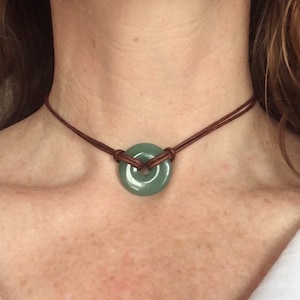 Gargantilla de aventurina verde