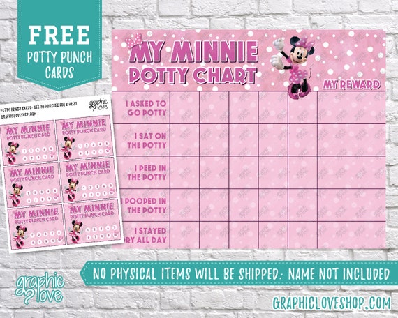 Free Printable Minnie Mouse Potty Training Chart