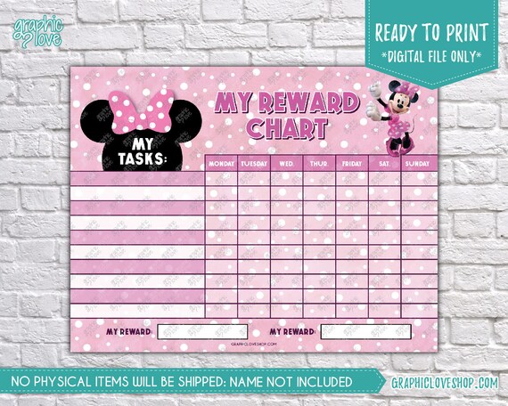 Free Printable Minnie Mouse Reward Chart