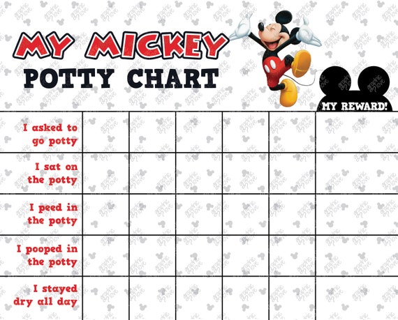 digital mickey mouse potty training chart free punch cards etsy mickey potty training