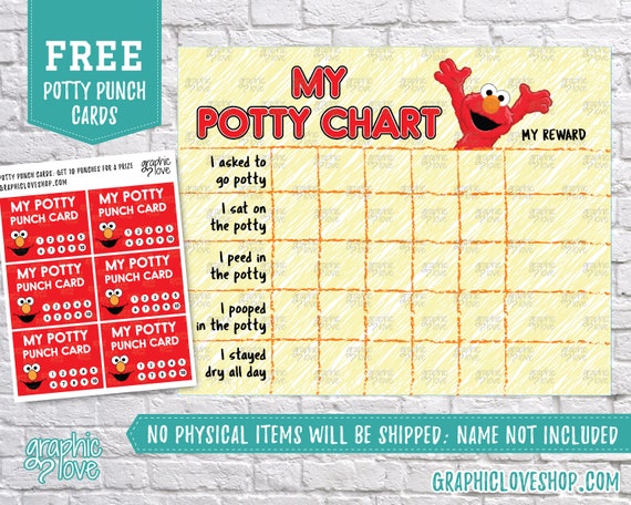 Free Printable Elmo Potty Charts