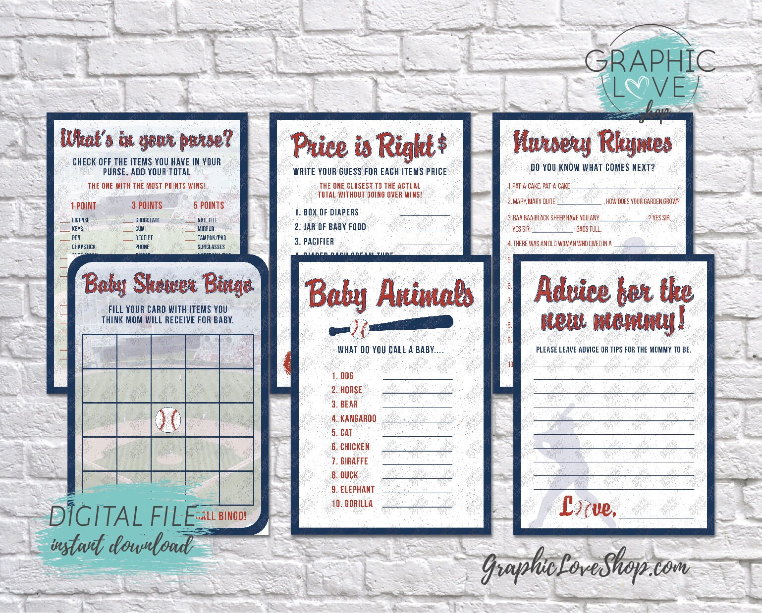 baseball themed baby shower games