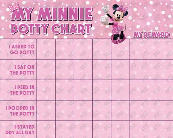 Free Printable Minnie Mouse Potty Training Chart