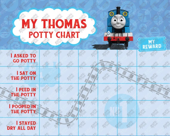 Thomas The Tank Engine Toilet Training Chart
