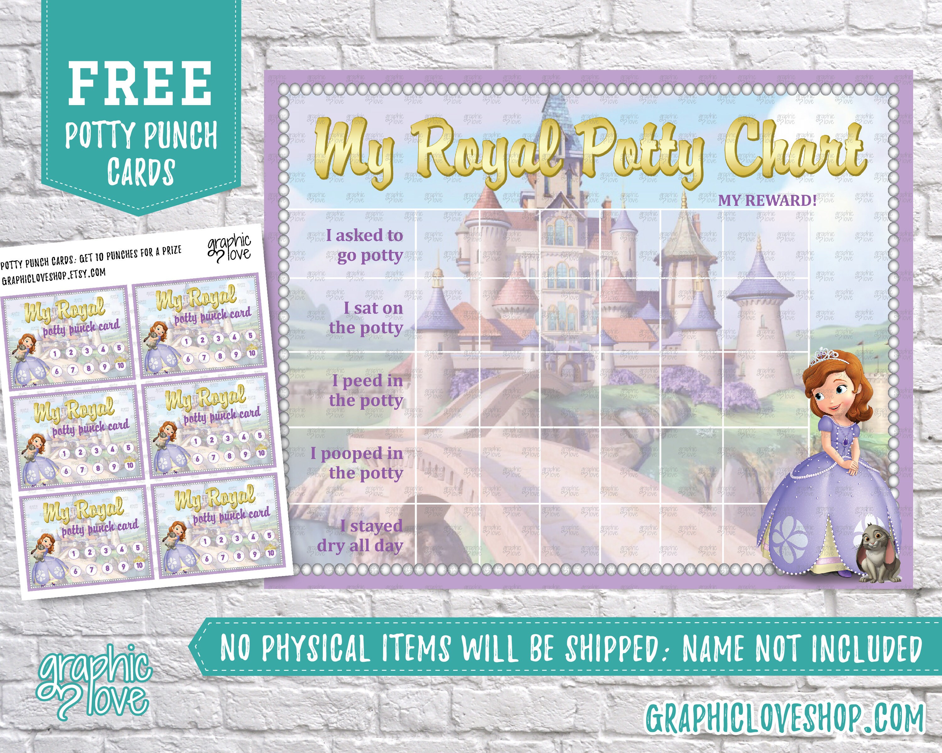 Princess Potty Chart Free