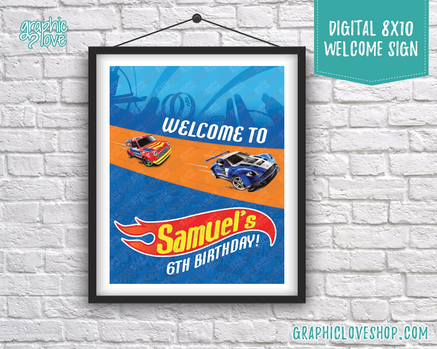 Electronic 8x10 Scorching Wheels Race Observe Custom-made Birthday graphic about Printable Race Track titled Electronic 8x10 Sizzling Wheels Race Monitor Customized Birthday