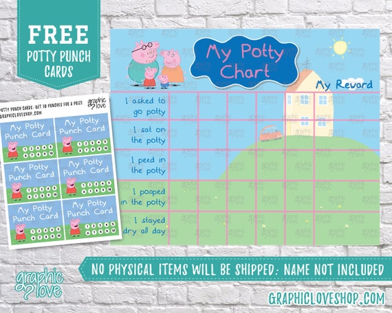 Peppa Pig Reward Chart Potty Training