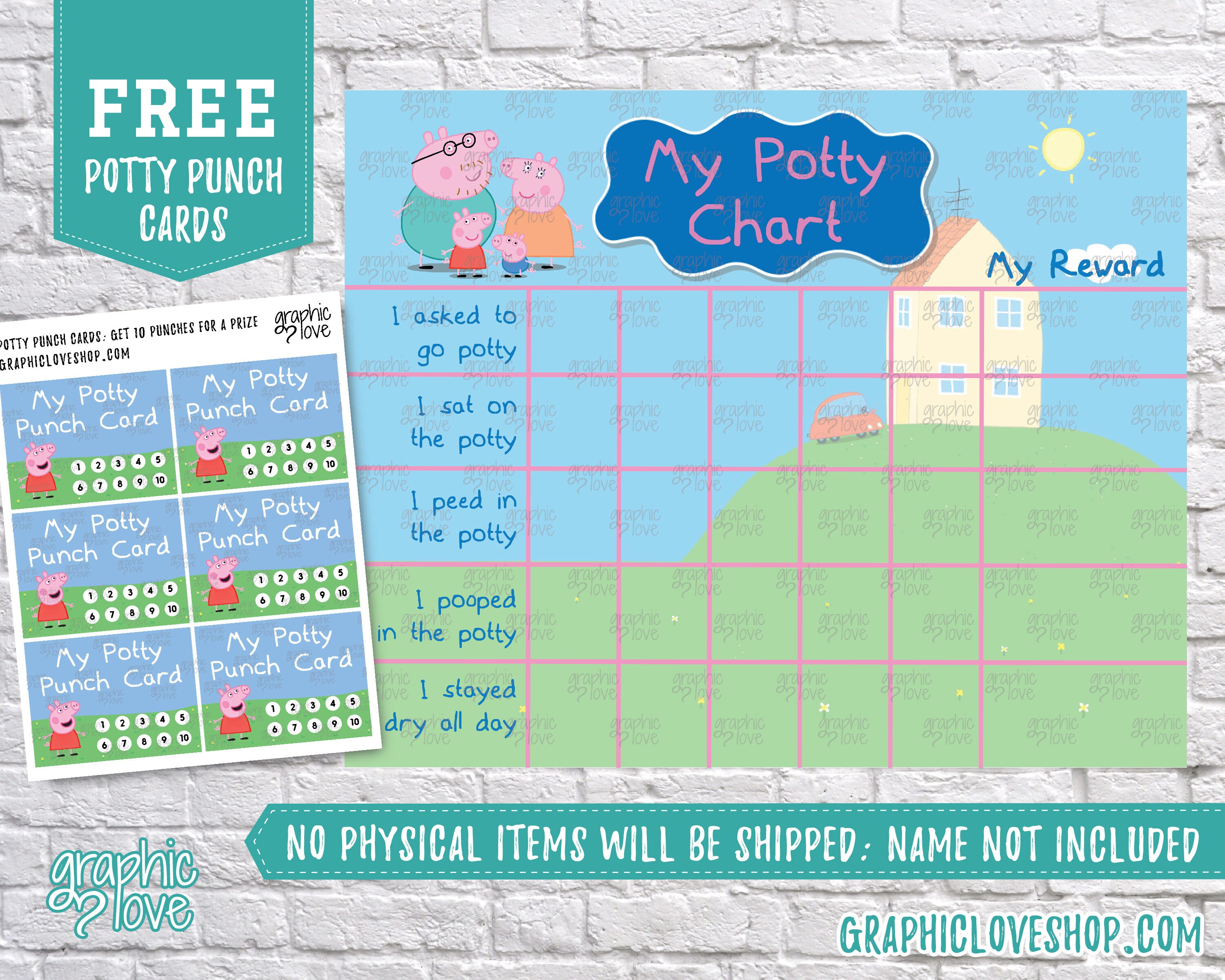 Free Printable Peppa Pig Potty Chart