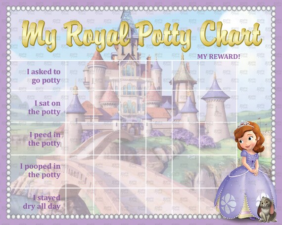 Princess Potty Chart Free