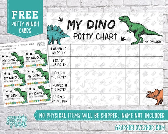 Dinosaur Potty Chart