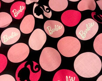 Black barbie fabric | Etsy