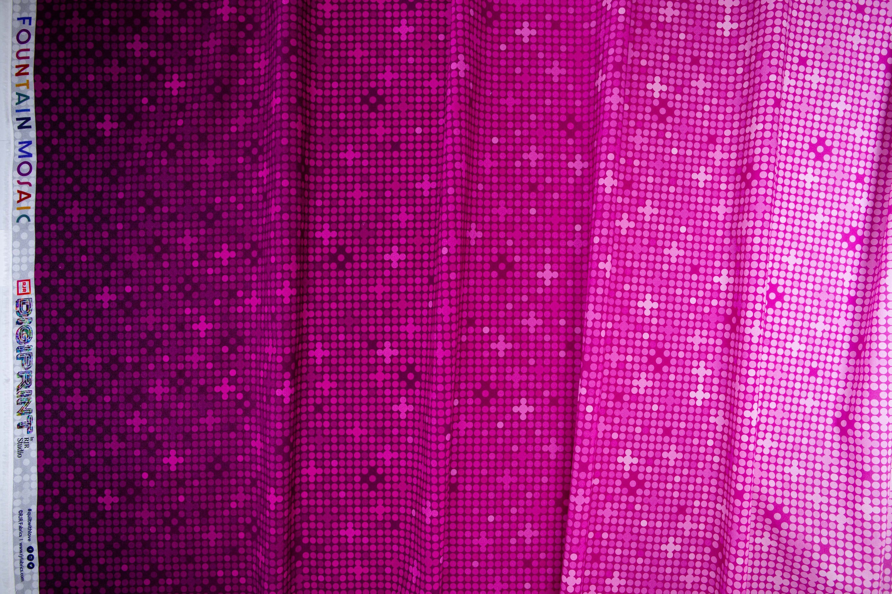 Fountain Mosaic Digiprint Red Violet - RJR Studio - PER QUARTER METRE Fountain Mosaic Digiprint Red Violet - RJR Studio - PER QUARTER METRE