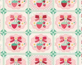 Quilt Kit, Strawberry Crush Sew Along, Lori Holt's Berry & Sage Fabric in Collectible Box