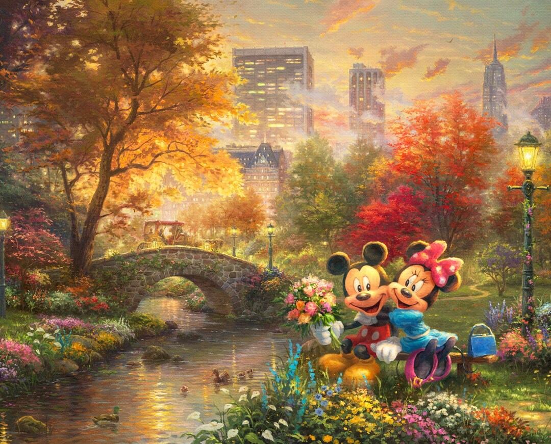 Mickey and Minnie Halloween Fun - Limited Edition Canvas By