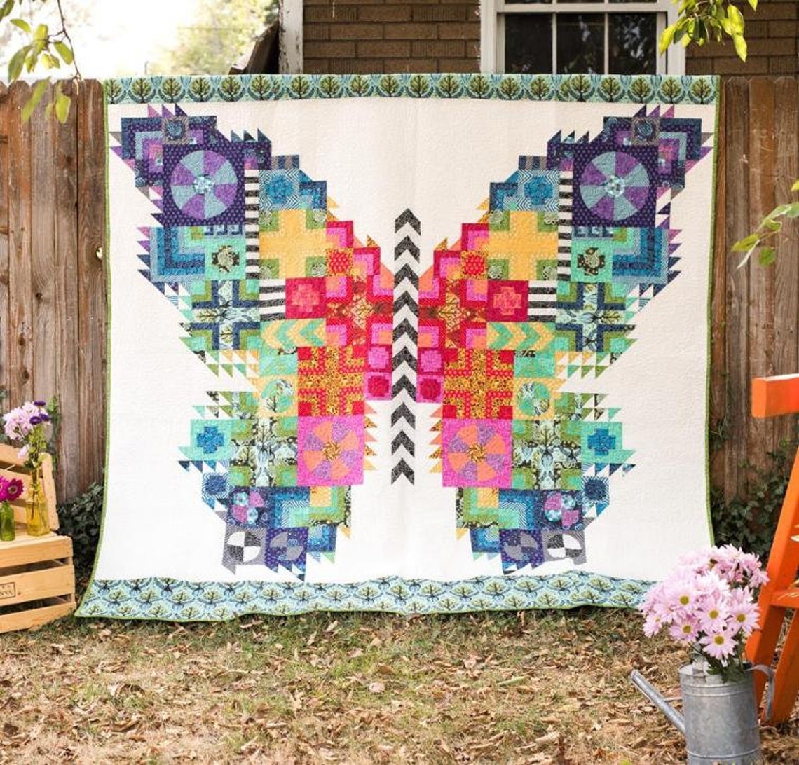 The Butterfly Quilt Pattern by Tula Pink Etsy
