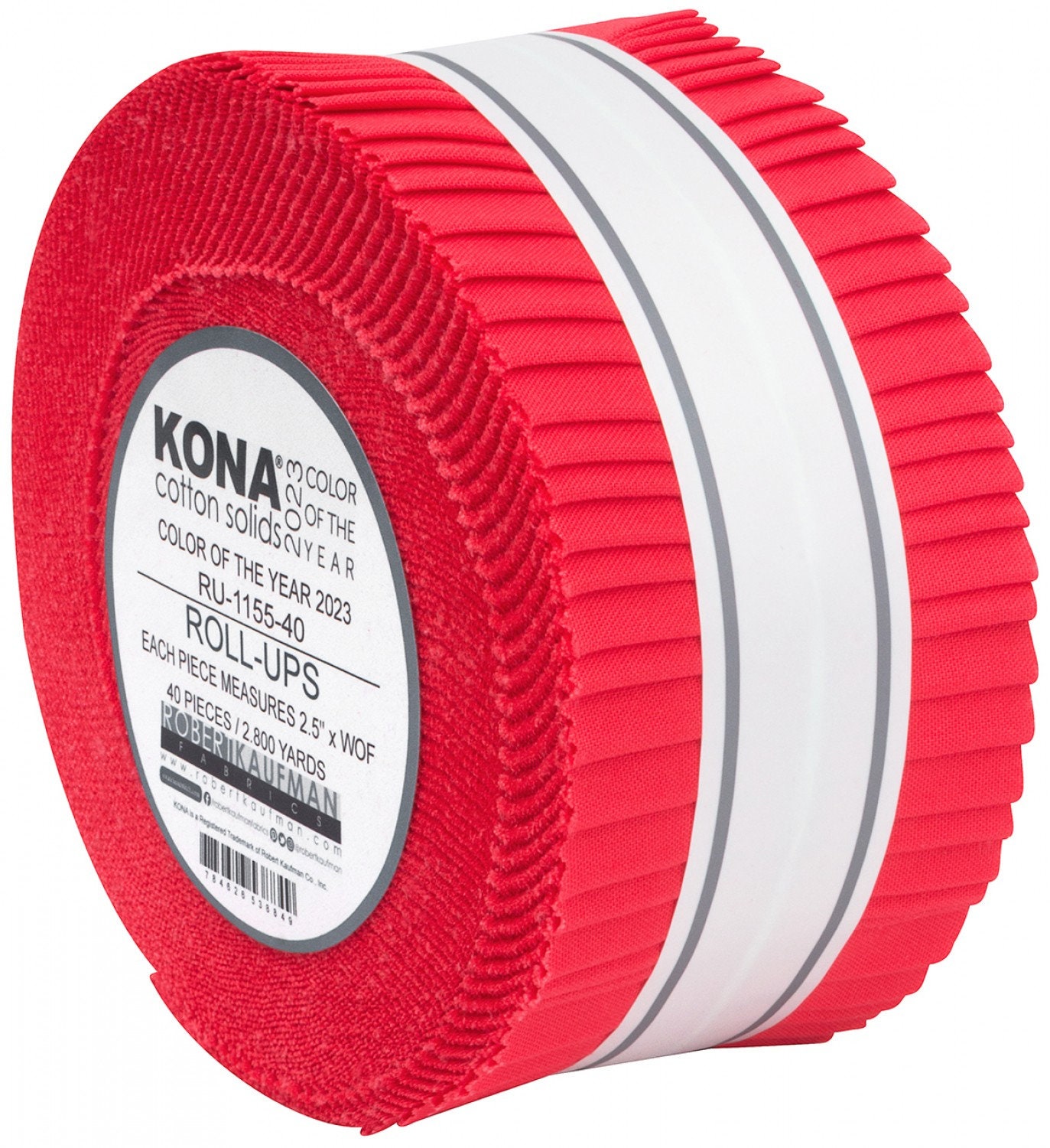 Robert Kaufman Fabrics RU-232-41 Kona Cotton Solids New Dark Roll Up 41  2.5-inch Strips Jelly Roll Assorted Single