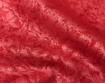 Fairy Frost Fabric Blood Metallic pearlized quilt cotton sewing material by the yard and half-yard