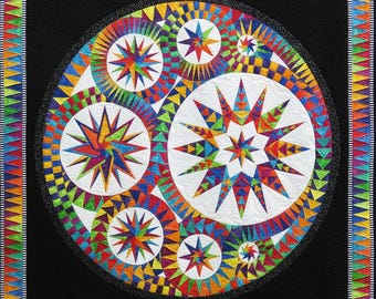 Becolourful Quilts Infinity Quilt Pattern Paper Piecing by Jacqueline de Jonge, includes foundation papers BC1602