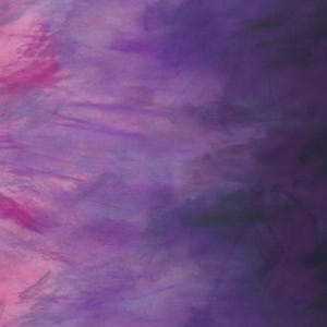 May include: Abstract watercolor painting with a blend of pink, purple, and dark blue hues. The brushstrokes create a textured effect, with the colors blending and overlapping to create a dynamic and artistic composition.