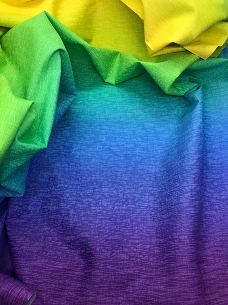 Ombre Fabric Rainbow Gelato from Elite for Maywood Listed by | Etsy
