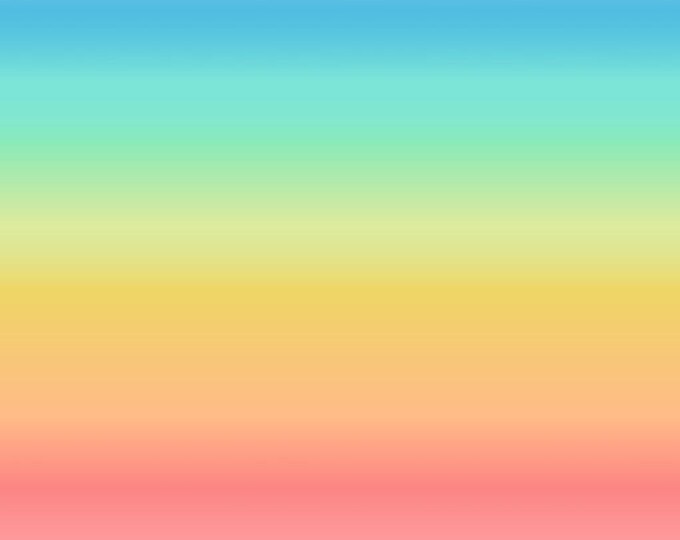 Pastel Rainbow Ombre Fabric Digital Ombres Collection by Lewis & Irene