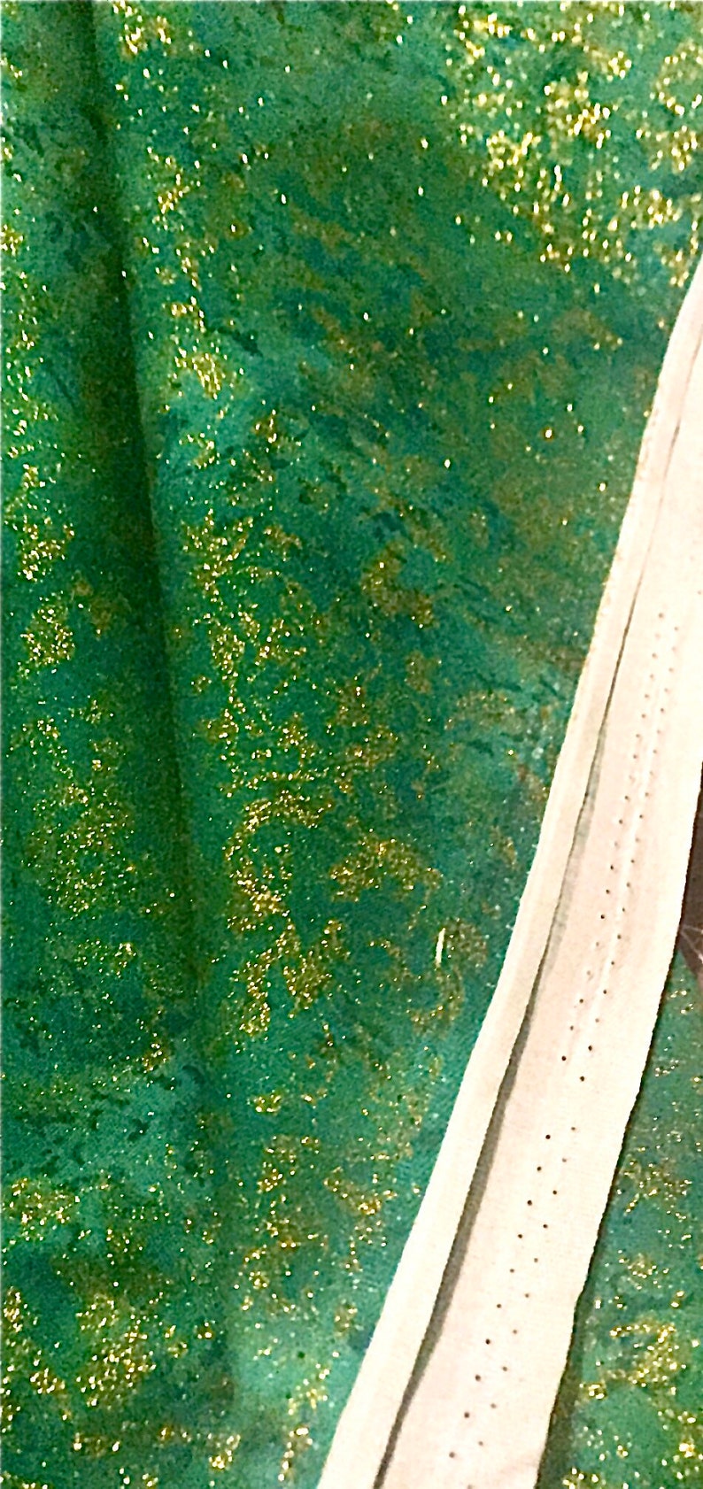 Fairy Frost Fabric Evergreen Gold Glitter quilt cotton sewing material, Listed by the Yard and Half Yard continuous cut, Michael Miller image 8