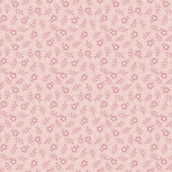Midnight Garden Fabric Blush Flower Texture quilt cotton sewing material, Listed by the yard and half yard continuous cut, Riley Blake