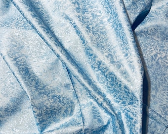 Fairy Frost Fabric Powder Blue Pearlized Metallic quilt cotton material by the yard and half-yard