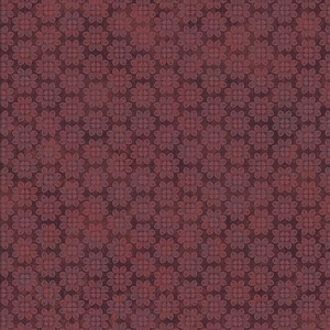 May include: A seamless pattern featuring a repeating floral design in shades of burgundy and maroon. The pattern has a textured, aged appearance, with subtle variations in color and tone, creating a vintage aesthetic.