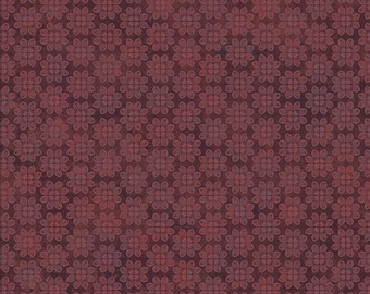 Operetta Fabric Maroon Tiny Flowers quilt cotton sewing material by the yard and half-yard