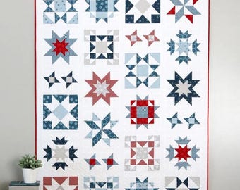 Clear Sky Quilt Pattern by Andy Knowlton for A Bright Corner, sewing instruction booklet