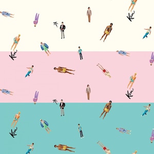 Barbie Fabrics, Ken Dolls quilting cotton fabric by the yard and half-yard, licensed print