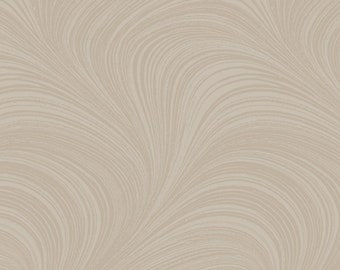 Pearlescent Wave Fabric Taupe quilt cotton metallic sewing material, Listed By the Yard & Half Yard continuous cut, Jackie Robinson Benartex